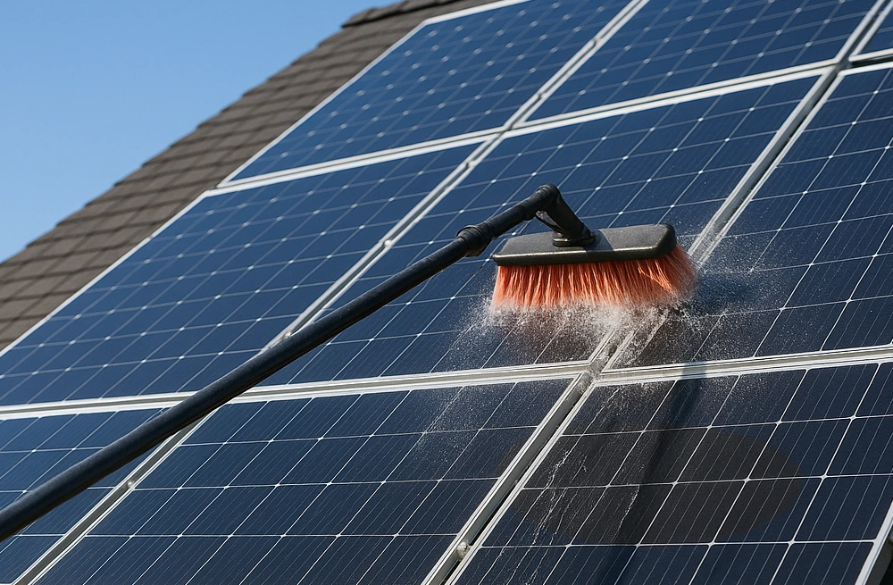 Solar panel cleaning carlow