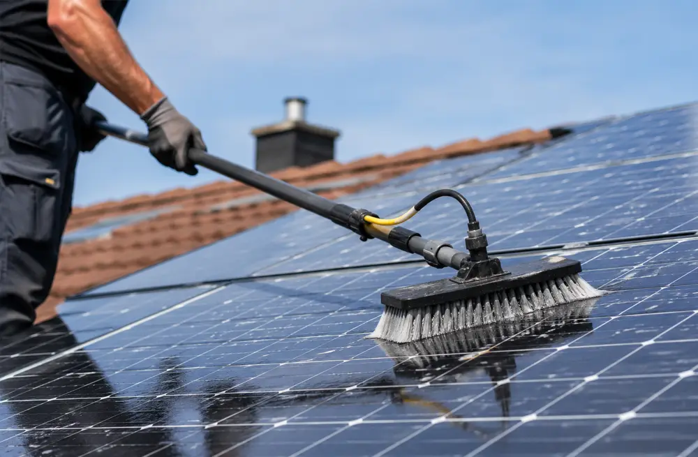 Solar panel cleaning carlow